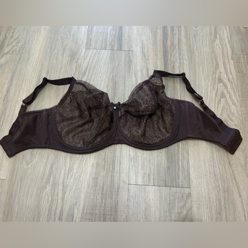 Wacoal Retro Chic Full Figure Underwire Bra Cappuccino Sz 34G 855186